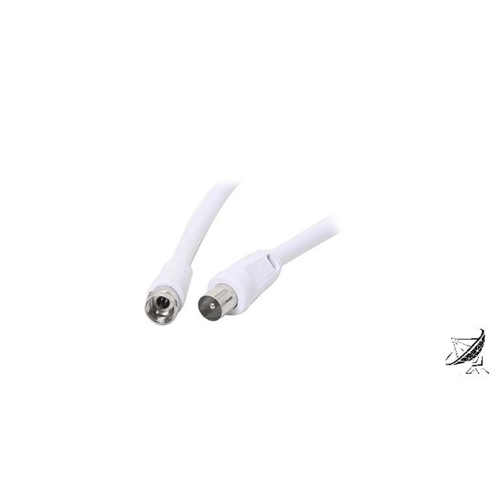 S-link SLX-841 1.8m TV 9.5M To RG6 F/M Anten Kablosu...Sağlam ve Esnek Yapılı 1.8 Mt. Rg6 Anten Kablosu