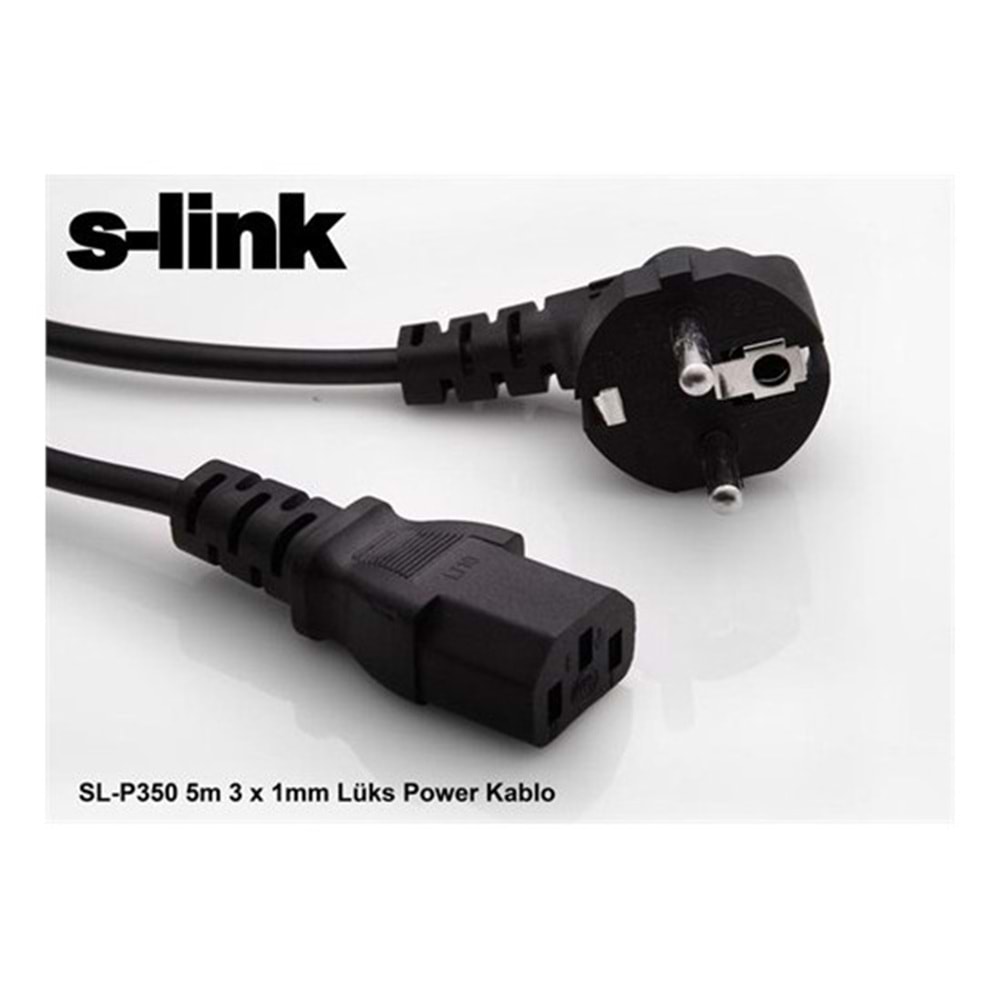 S-link SL-P350 5m 3 x 1mm Lüks Power Kablo