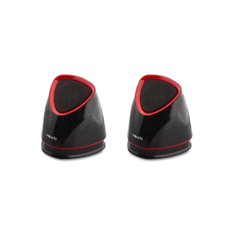 Mikado Siyah/Kırmızı MD-158 2.0 USB Speaker