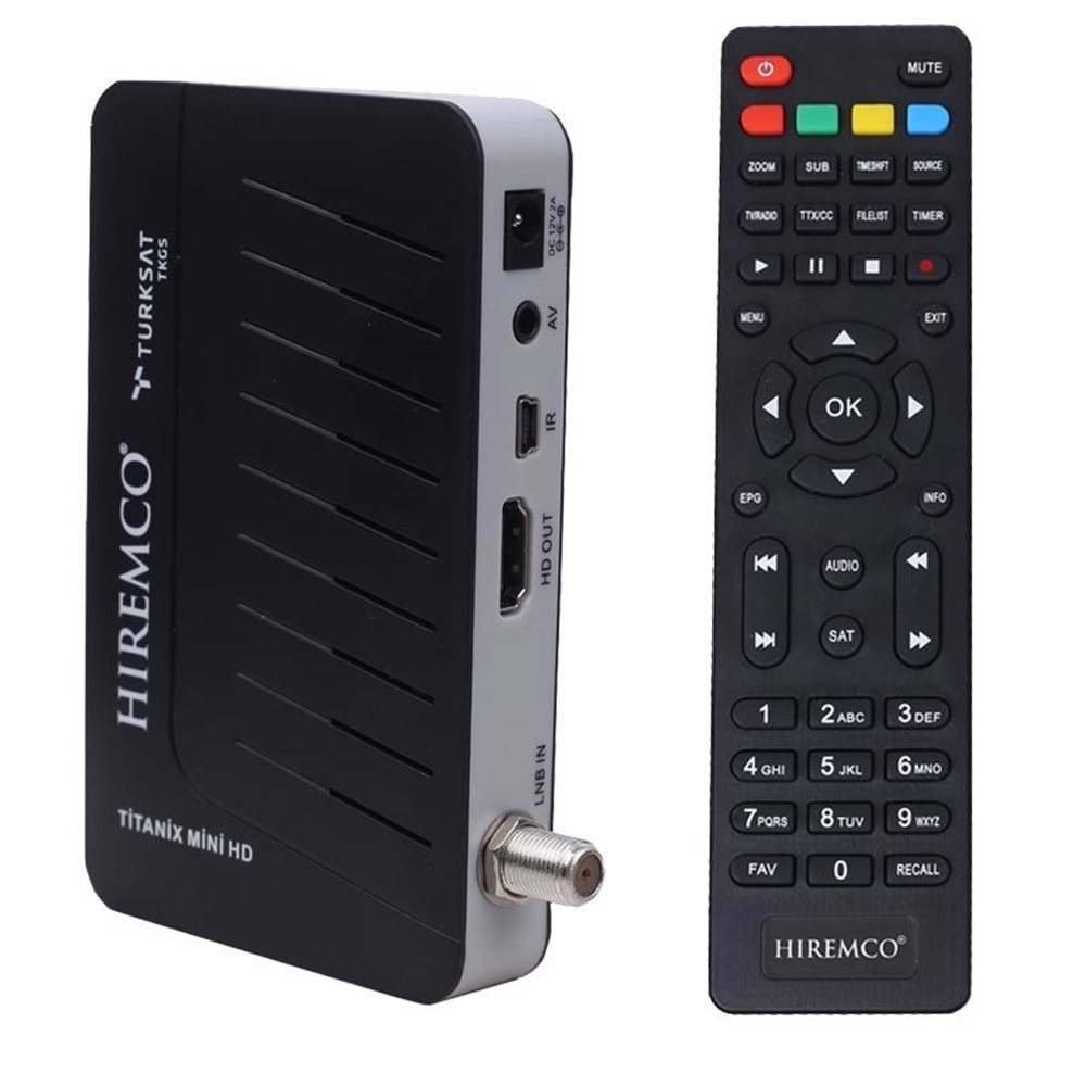 Hiremco Titanix Full HD TKGS'li Mini Uydu Alıcısı (Youtube-4K-Wifi)