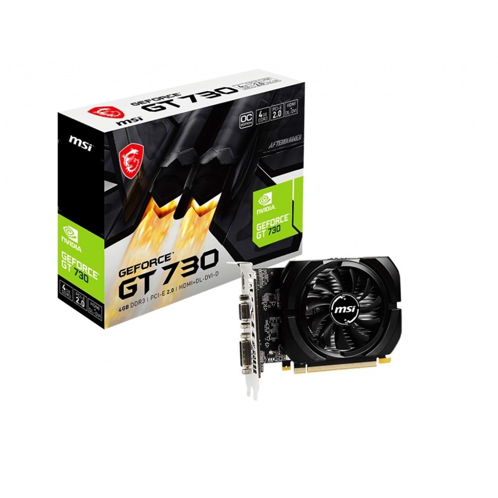 MSI VGA N730K-4GD3/OC GT730K 4GB DDR3 64B DX12 PCIE 2.0 X16 (1XVGA 1XDVI 1XHDMI)