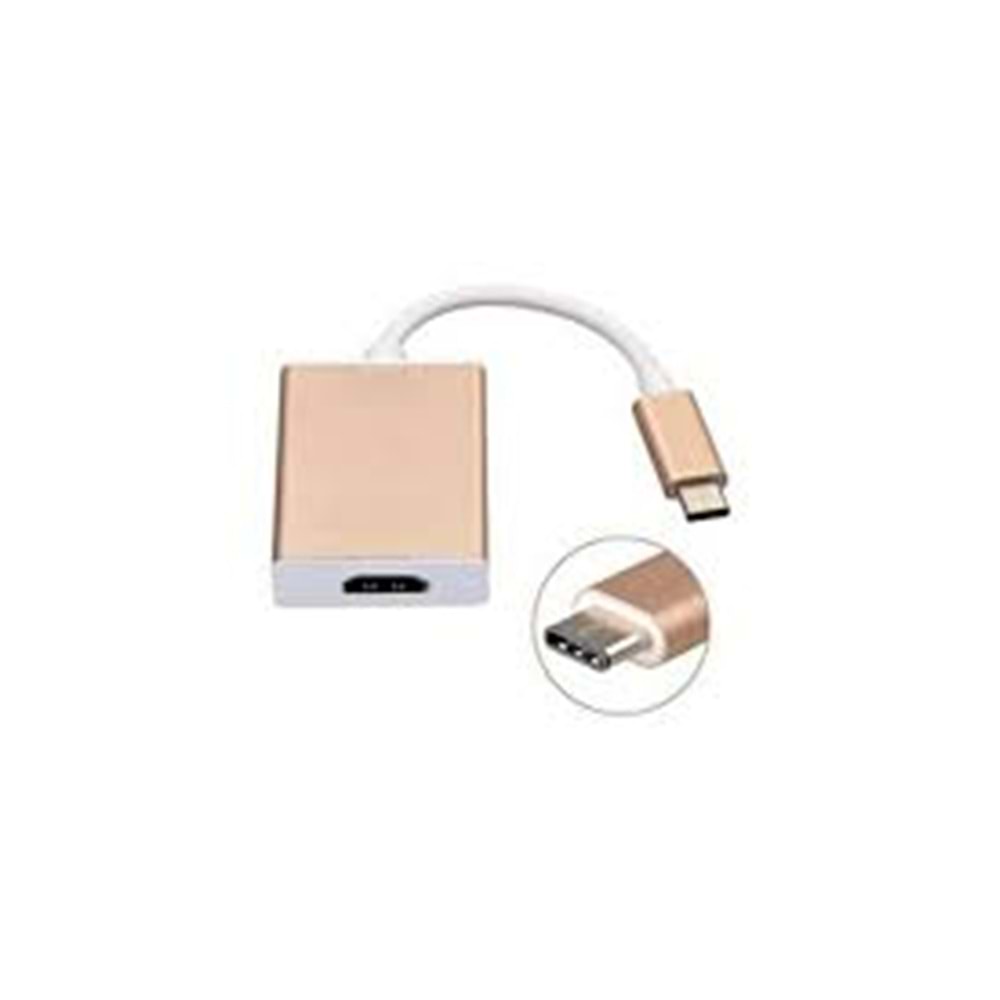 Hytech HY-USBC10 1080P Metal Type-C to HDMI Adaptör
