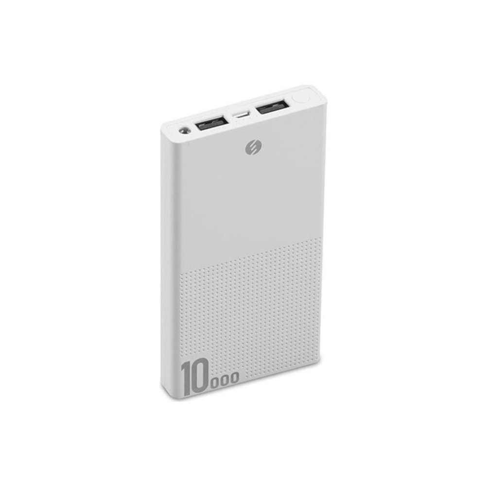S-link IP-A100 10000mAh Powerbank Beyaz Taşınabilir Pil Şarj Cihazı