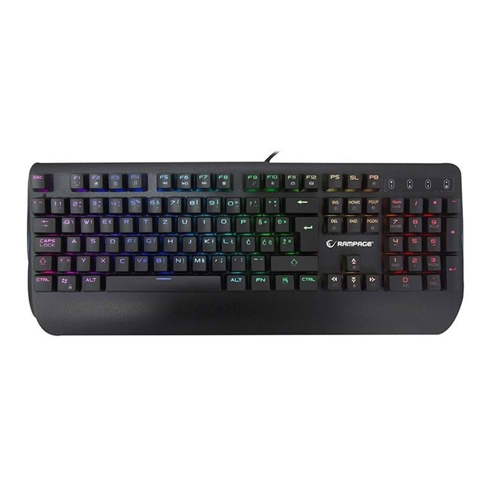 Rampage Orion KB-R90 RGB Mekanik Blue Switch Oyuncu Klavyesi