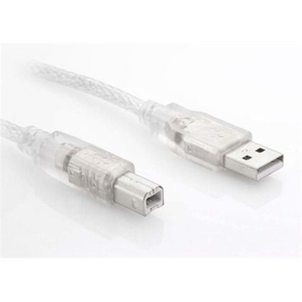 S-Link SL-U2005 Usb 2.0 5m Şeffaf Yazıcı Kablosu