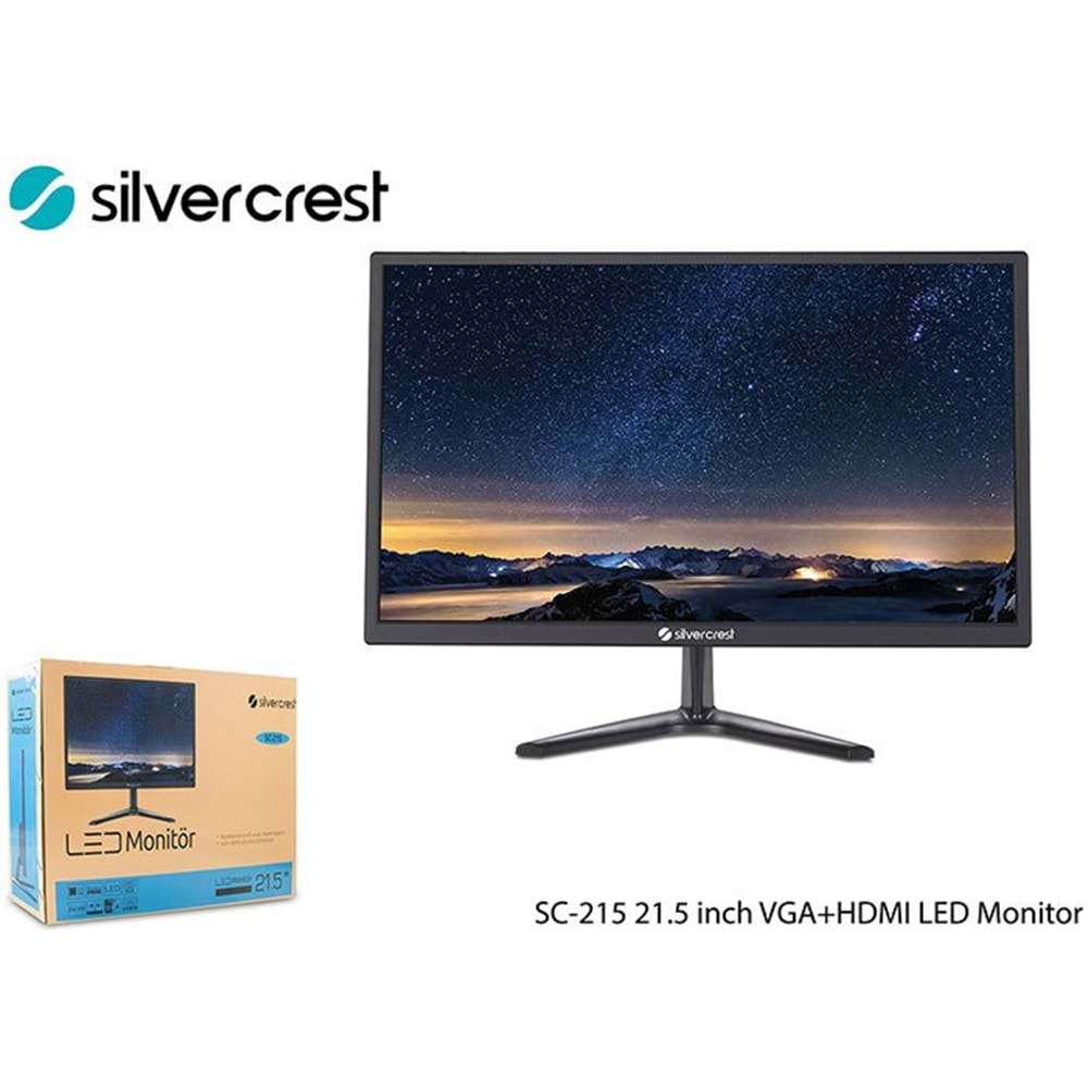 Silver Crest SC-215 21.5 inch VGA+HDMI LED Monitör