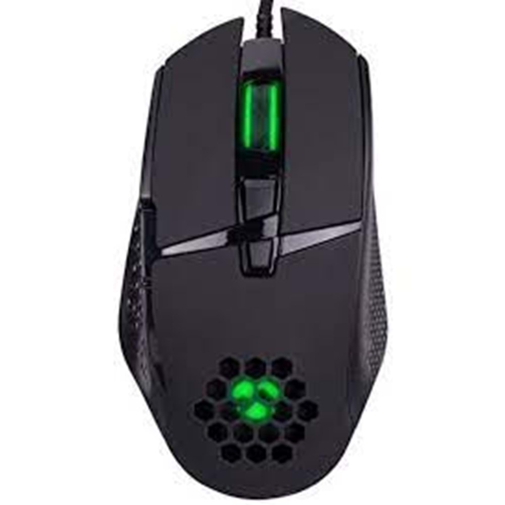 Everest RAGE-X1 Usb Siyah 8 Tuşlu Led Işıklı 6400dpi Gaming Oyuncu Mouse