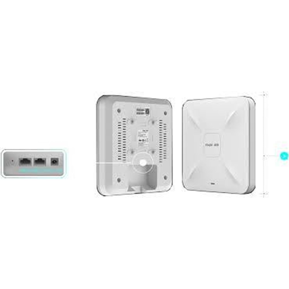 Reyee RG-RAP2200E Dual-band, 867Mbps at 5GHz + 400Mbps at 2.4GHz, 2 Gigabit Ethernet Port