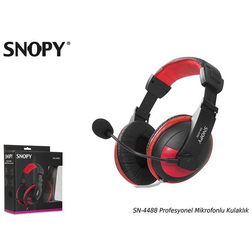 Snopy SN-4488 Profesyonel Oyuncu Mikrofonlu Kulaklık