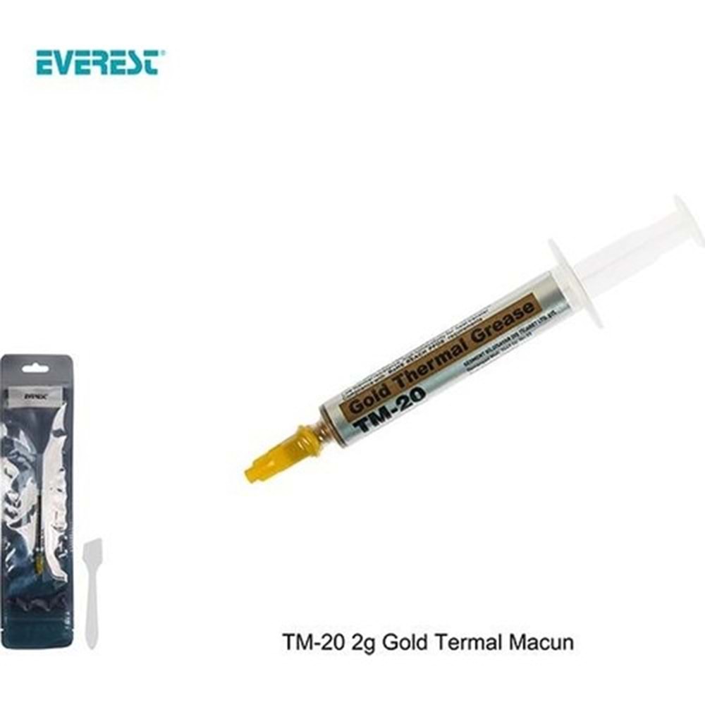 Everest Tm-20 2gr Yüksek Performans Gold Termal Macun