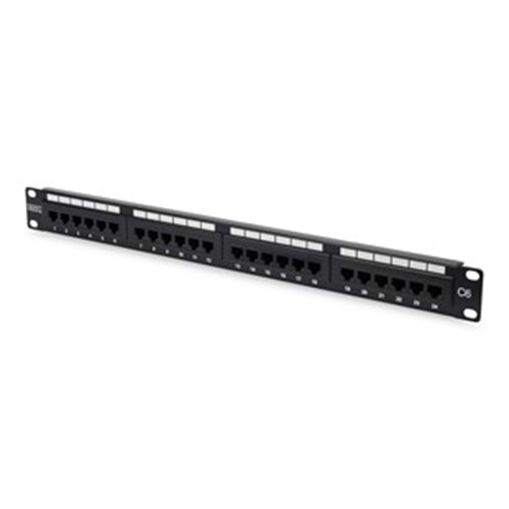 HCS 24P UTP CAT6 Patch Panel 110 IDC,T568 A/B,Dolu
