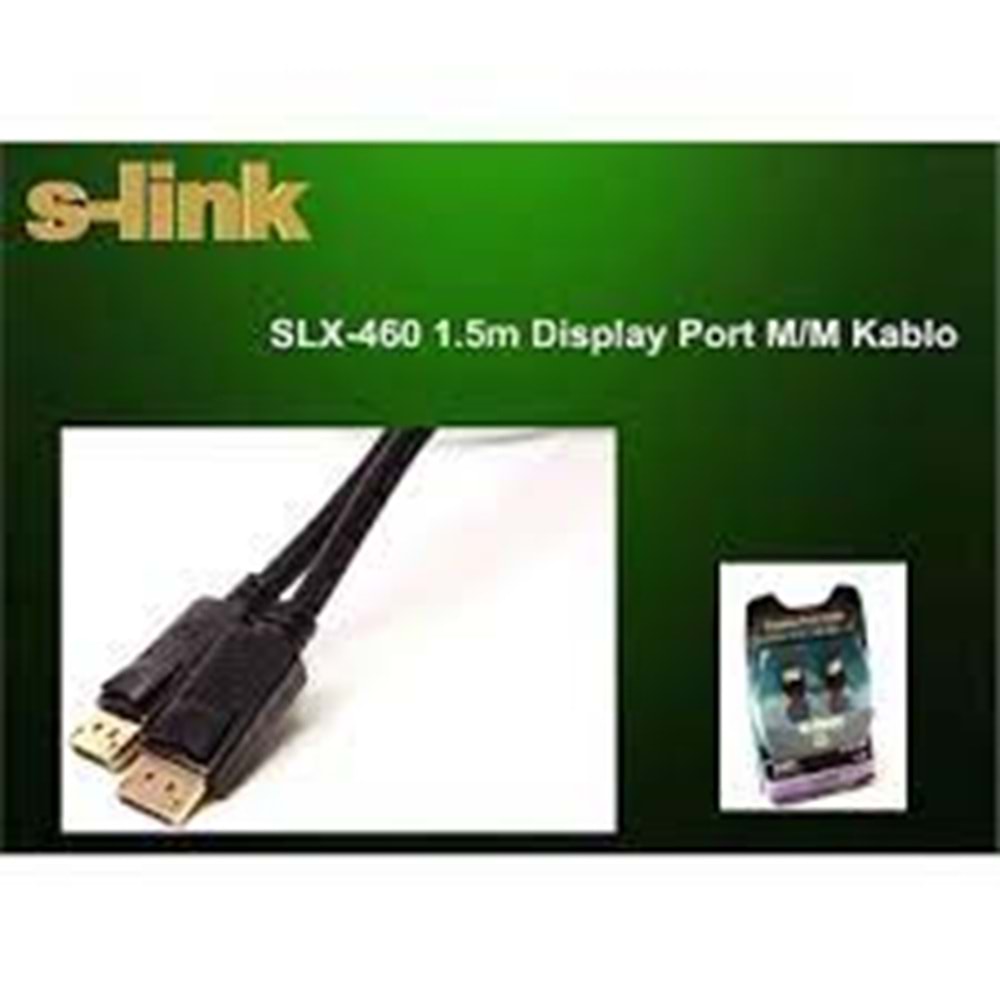 S-link SLX-460 1.5m M/M Display Port Kablo