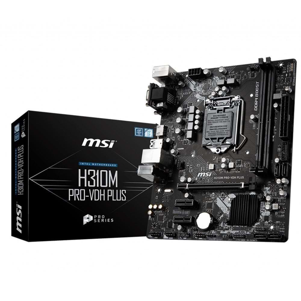 MSI H310M PRO-VDH PLUS DDR4 2666/2133Mhz mATX 1151p