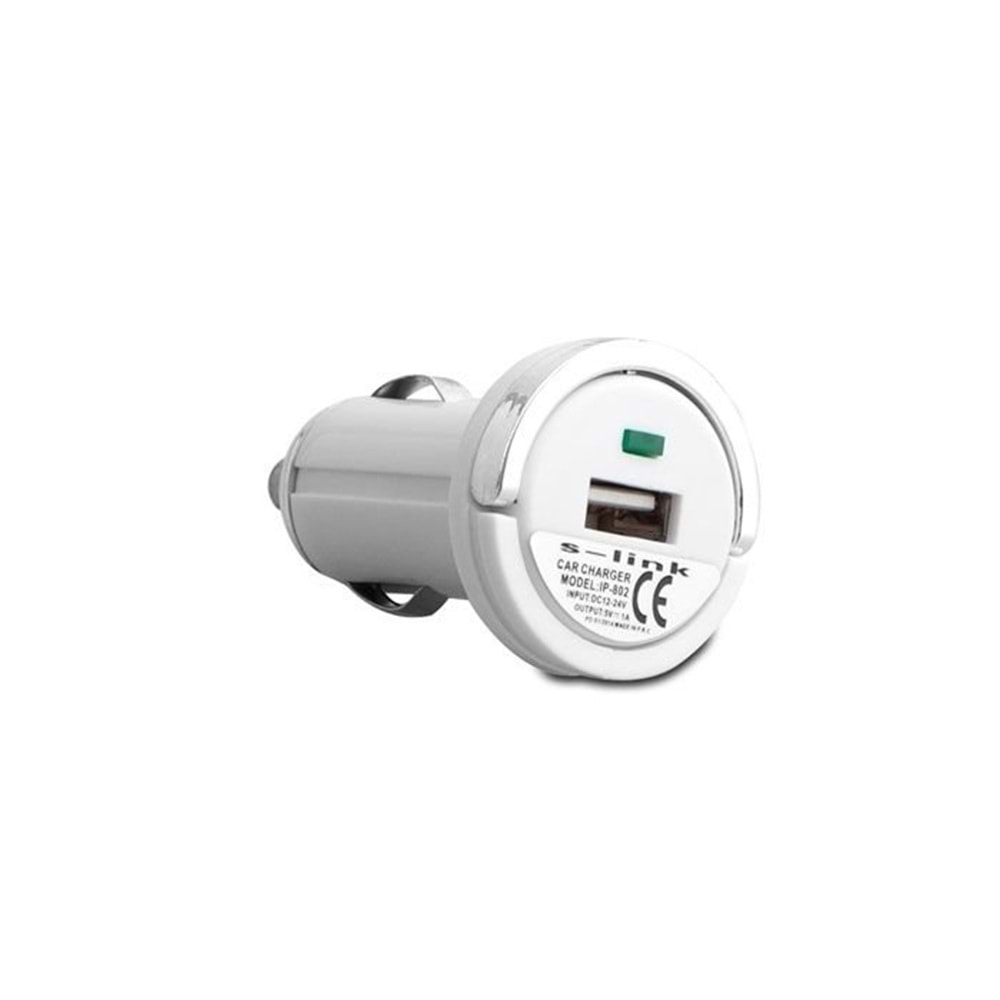 S-link IP-802 1000MA Iphone 12V Araç Şarjı