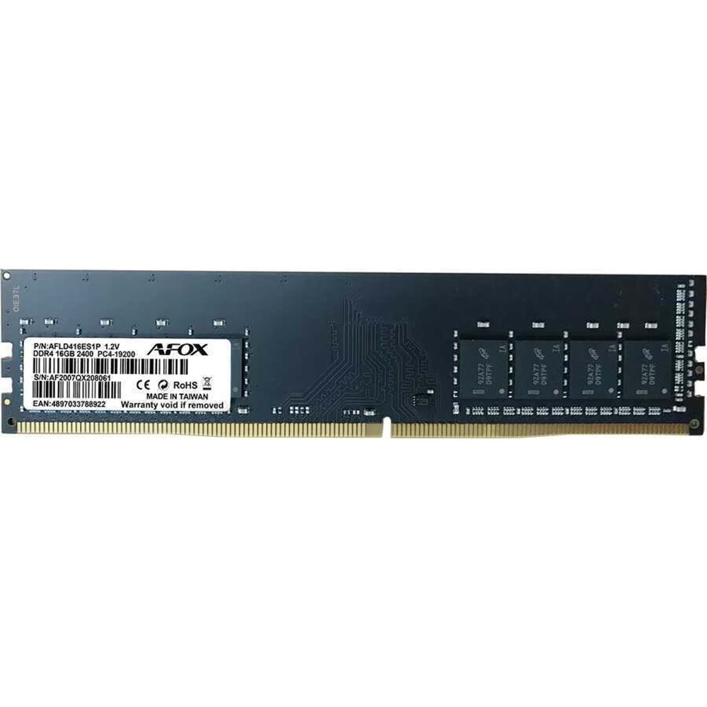 Afox DDR4 16GB 2400Mhz Afld416es1p Masaüstü Ram