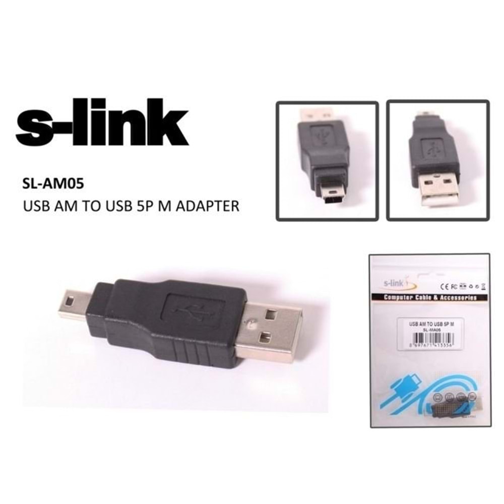 S-link SL-MA05 Usb AM TO 5Pin Adaptör