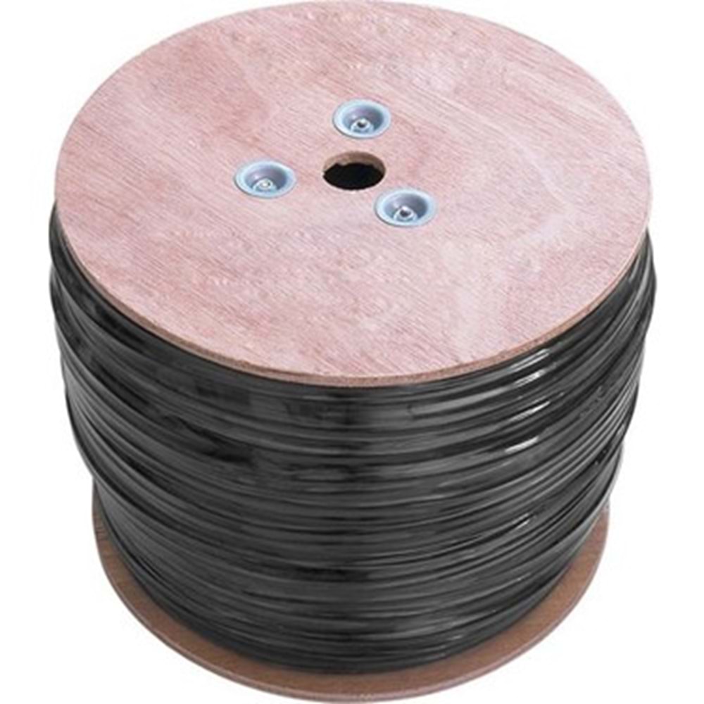 S-link SL-CAT609 305m 23AWG 0.56mm CCA Cat6 Kablo (Double Jack Gri+Siyah)