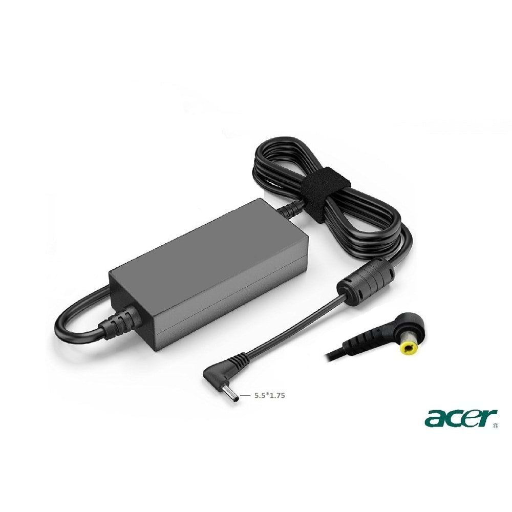 Compaxe CLA-446 Acer Notebook Şarj Adaptörü...Acer 19V 4.74A 90W 5.5*1.75 İğnesiz Yuvarlak L Uçlu Kolay Taşınır Tasarımlı Yüksek Verimli Acer Adaptör (NBA32)