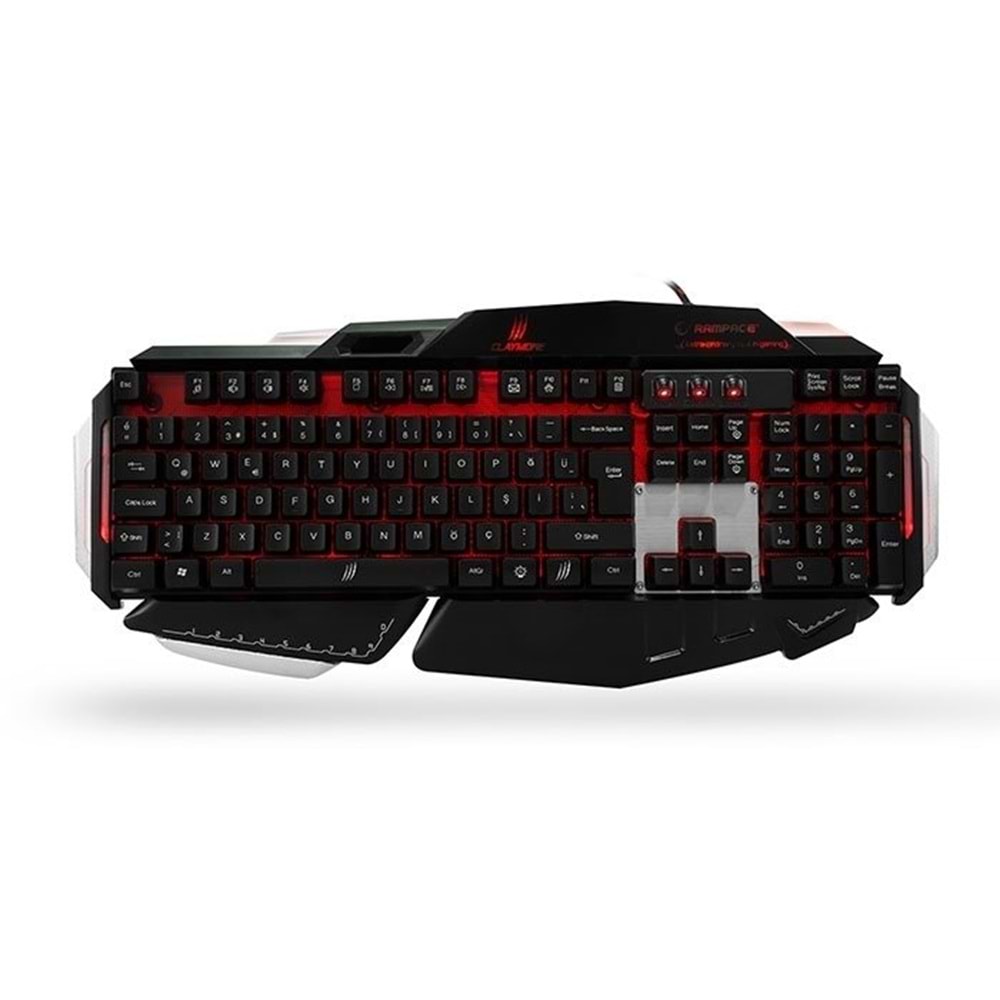 Everest Rampage Claymore Siyah USB Gaming Q Multimedia Klavye