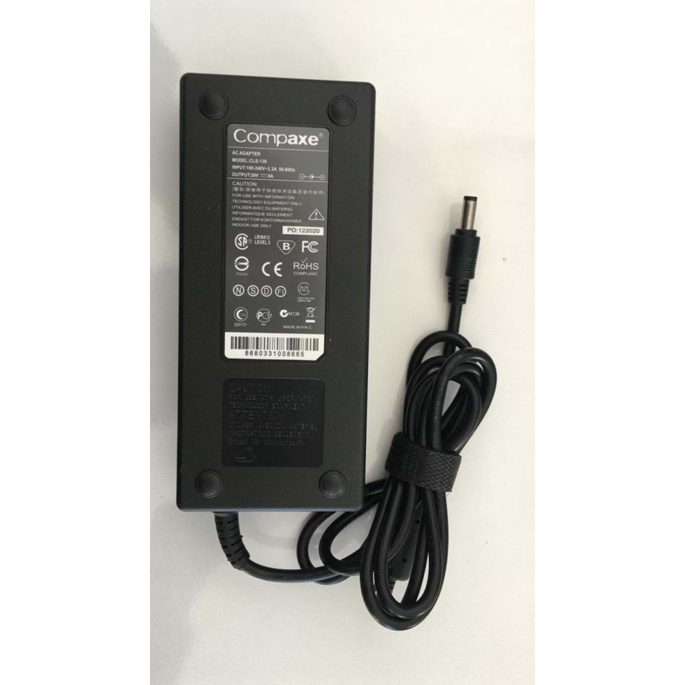 COMPAXE CLS-130 20V 6A 5.5*2.5 ADAPTÖR