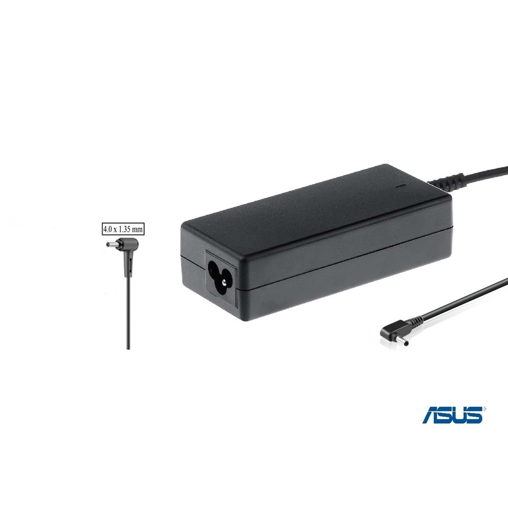 Compaxe CNA-U312 Asus Zenbook Şarj Adaptörü...19V 3.42A 65W 4.0*1.35 İğnesiz Yuvarlak L Uçlu Kolay Taşınır Tasarımlı Güvenli Hızlı Şarj Sağlayan Yüksek Verimli Asus Adaptör