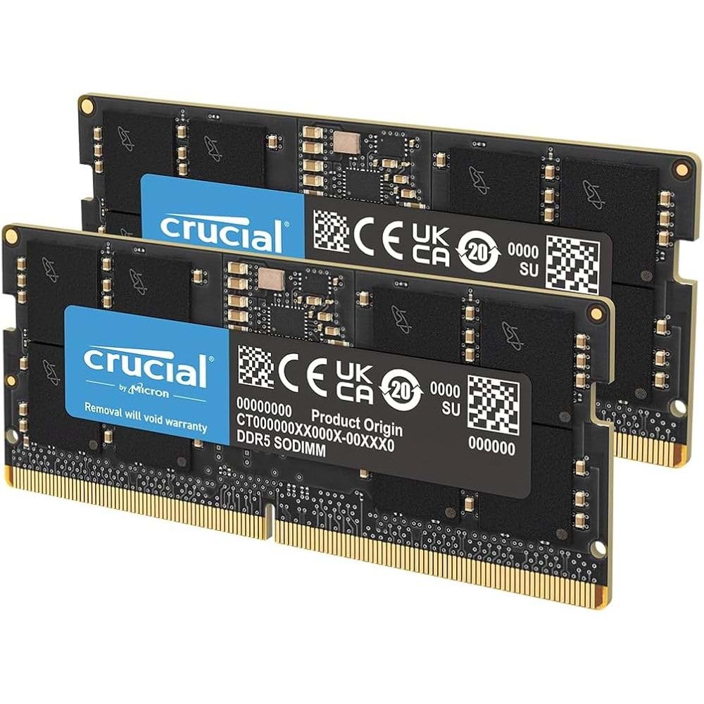 Crucial 32 GB (2x16) 5600 MHz CL46 CT2K16G56C46S5 DDR5 Notebook Ram