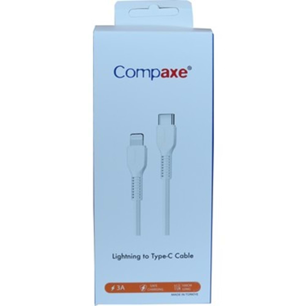 COMPAXE CTK-BLT TYPE C TO LIGHTNING 3 AMPER ( BÜYÜK KUTULU ) KABLO