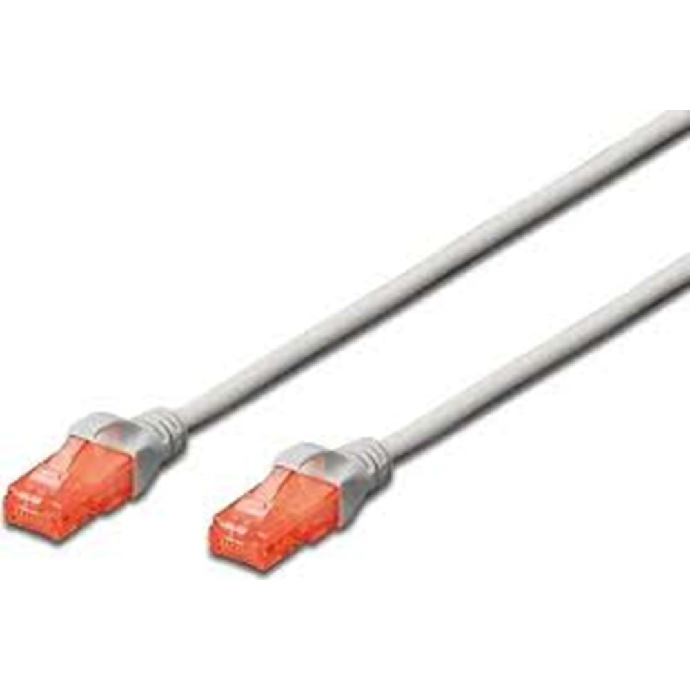 Digitus DK-1617-005 U-UTP 0.5m CAT6 Gri Patch Kablo