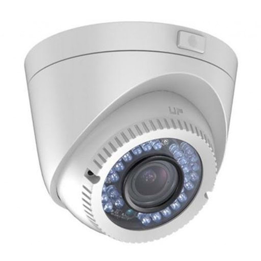 Haıkon DS-2CE56C0T-VFIR3F 1.0 MP 2.8 - 12 mm Ayarlanabilir 720p HD TVI 4 in 1 IR Dome Kamera