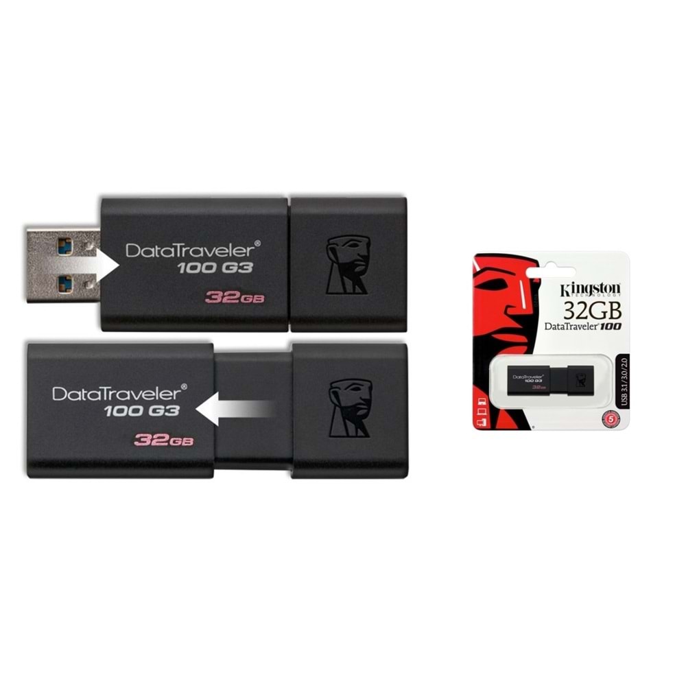Kingston DataTraveler 100 G3 Usb 3.1 32 Gb Bellek - DT100G3/32Gb