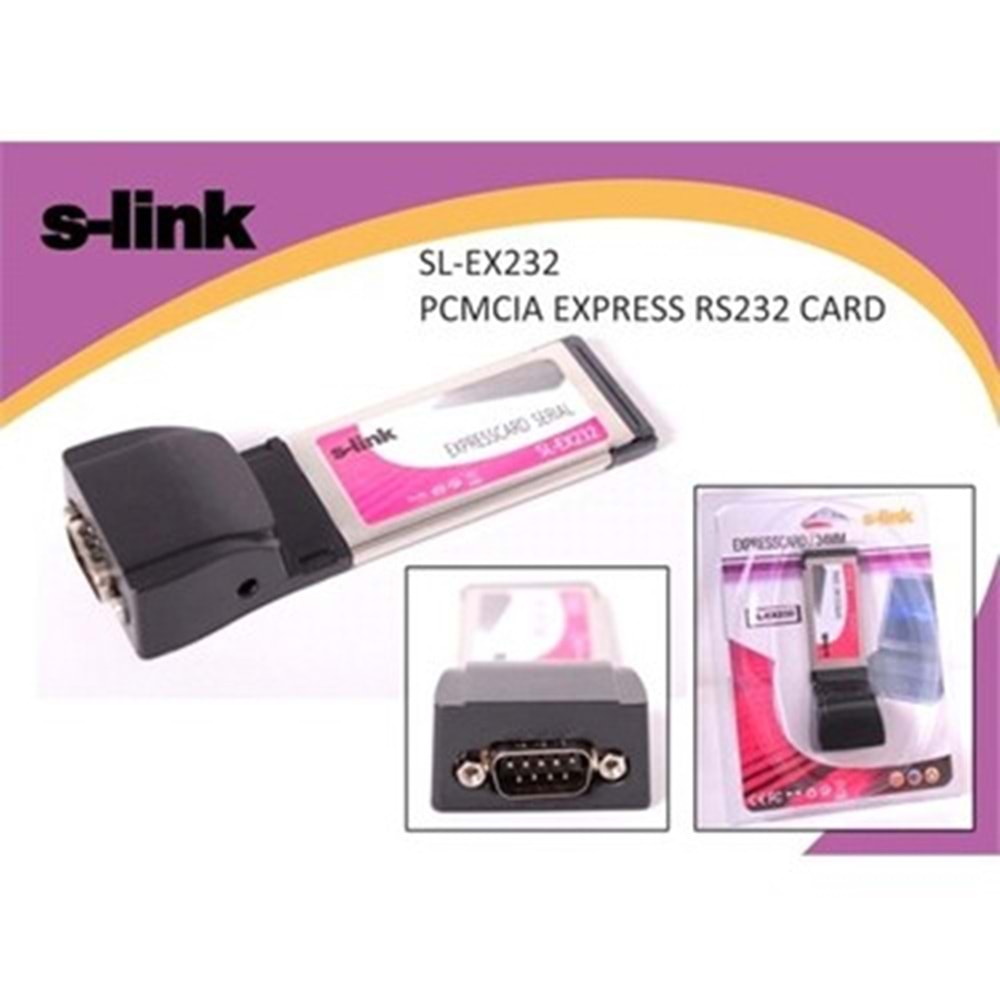 S-link SL-EX232 Pcmci to Express Rs-232 Kart