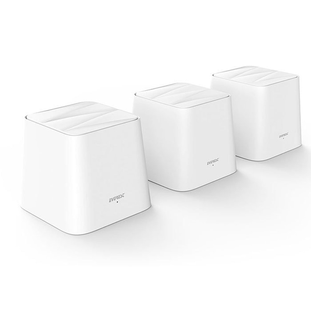 Everest FINIX MW3-3P Kablosuz Mesh WiFi AC1200 Dual Band Gigabit Router - 3'Lü