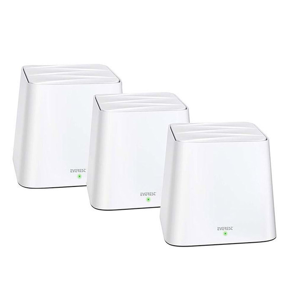 Everest FINIX MW3-3P Kablosuz Mesh WiFi AC1200 Dual Band Gigabit Router - 3'Lü