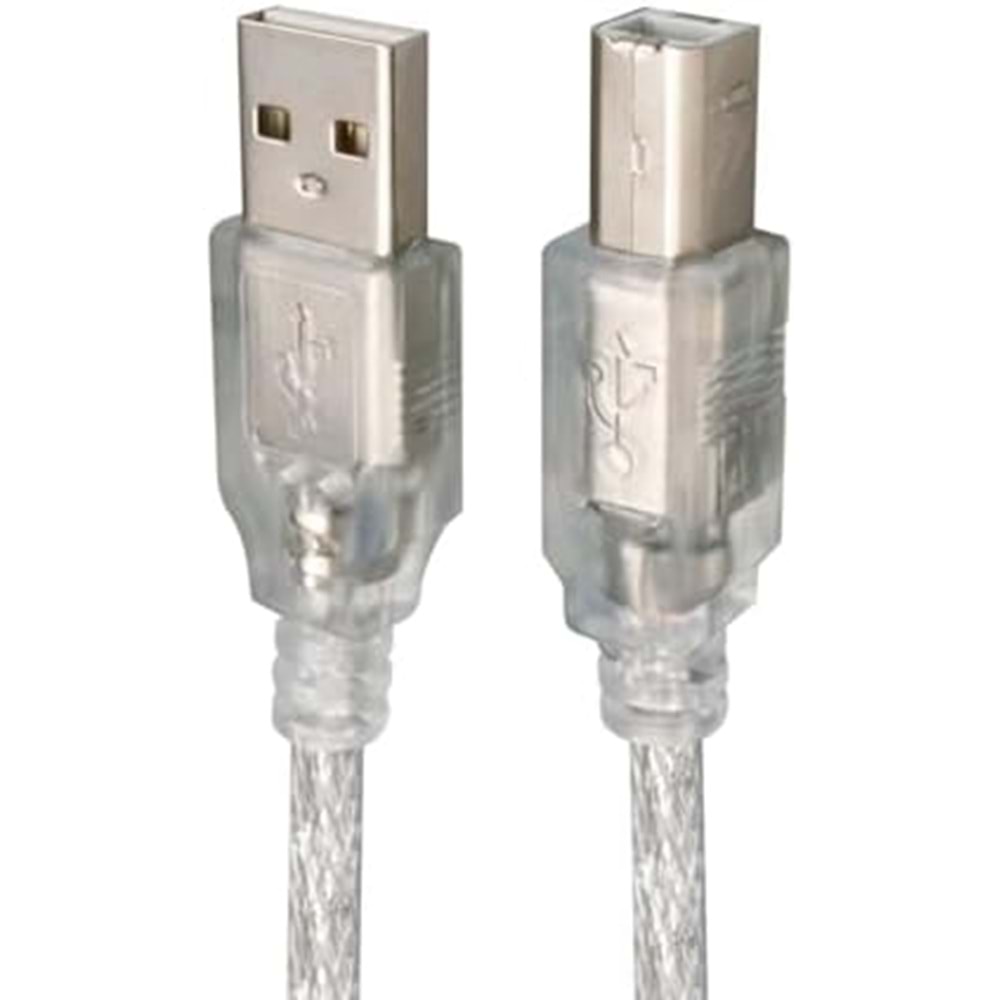 POWERMASTER 1.5 METRE 2.0V ŞEFFAF USB YAZICI KABLOSU (u2015) FULLY