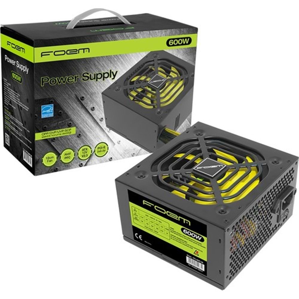 FOEM FPS-G60F12B 600W 12CM PFC Power Supply