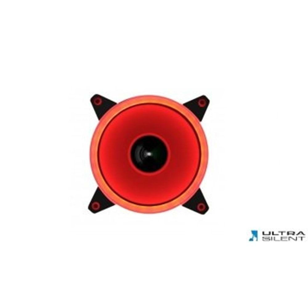 Gamepower GF-30R Ultra Silent 12cm Kırmızı Ring Ledli Kasa Fanı