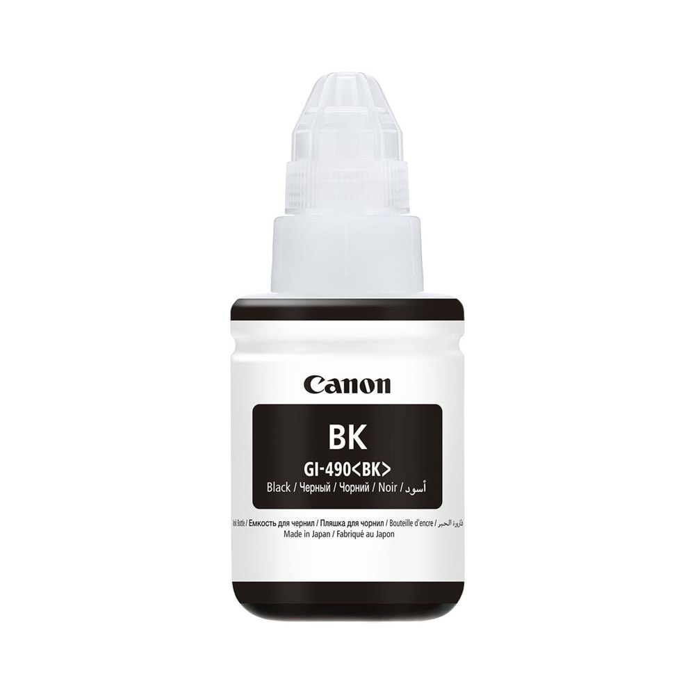 Canon GI-490 BK Orijinal Siyah Mürekkep Kartuşu