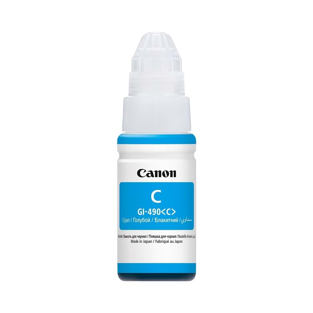 Canon GI-490 C Orijinal Mavi Mürekkep Kartuşu