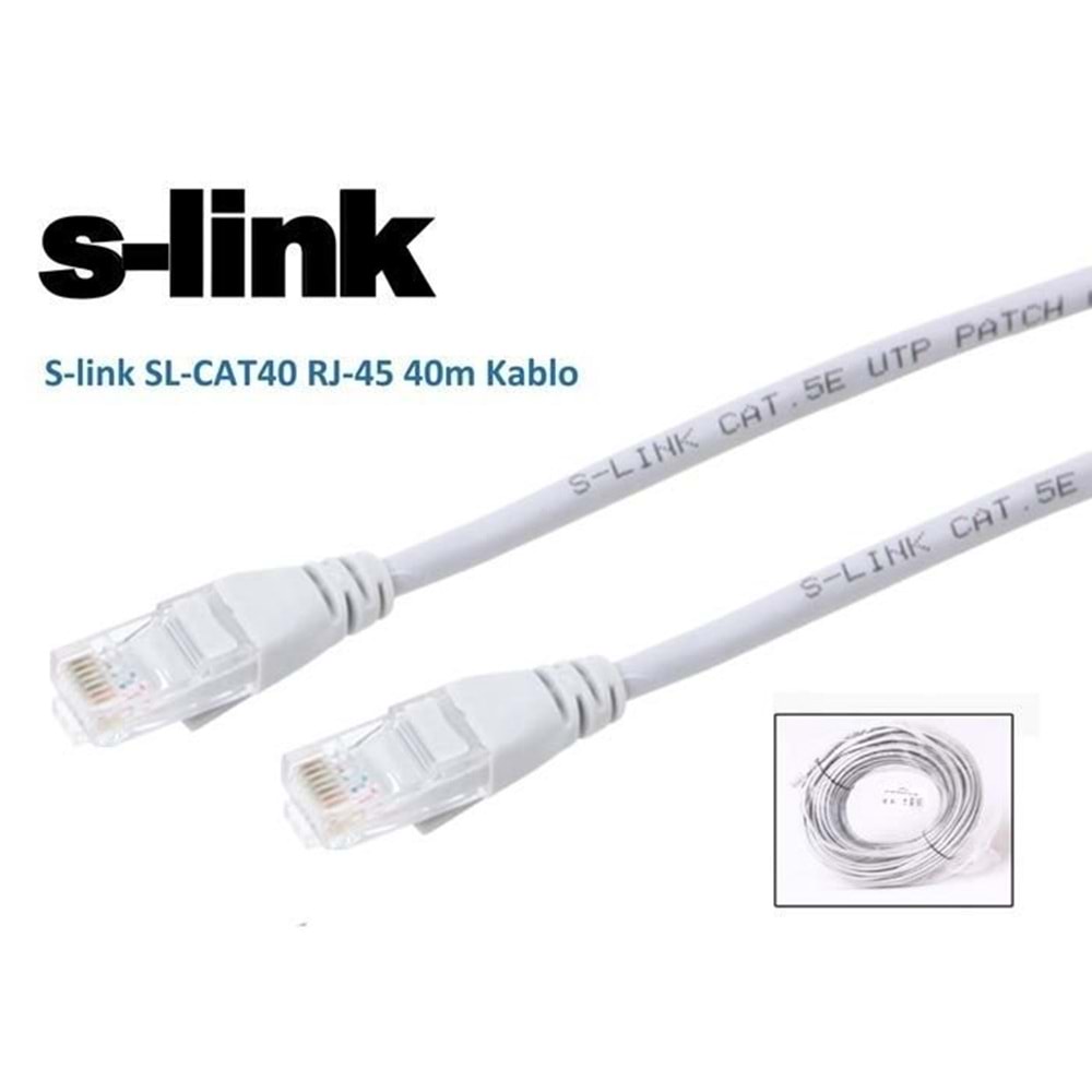 S-link SL-CAT40 RJ45 40m Kablo CAT5 KABLO