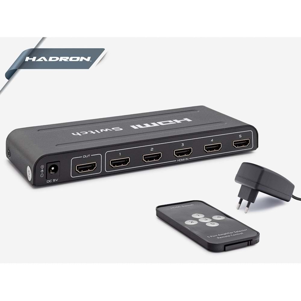 HADRON HD240 5 PORT HDMI SWITCH