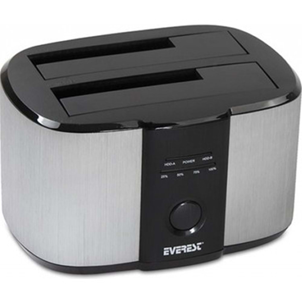 Everest HD3-540 2.5/3.5 İkili USB3.0 SATA III 6Gbps Docking Harddisk Kutusu