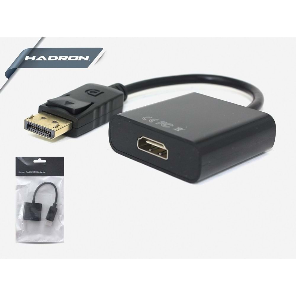 Display to Hdmi Çevirici - Hadron HD4595 DP to Hdmi Adaptör
