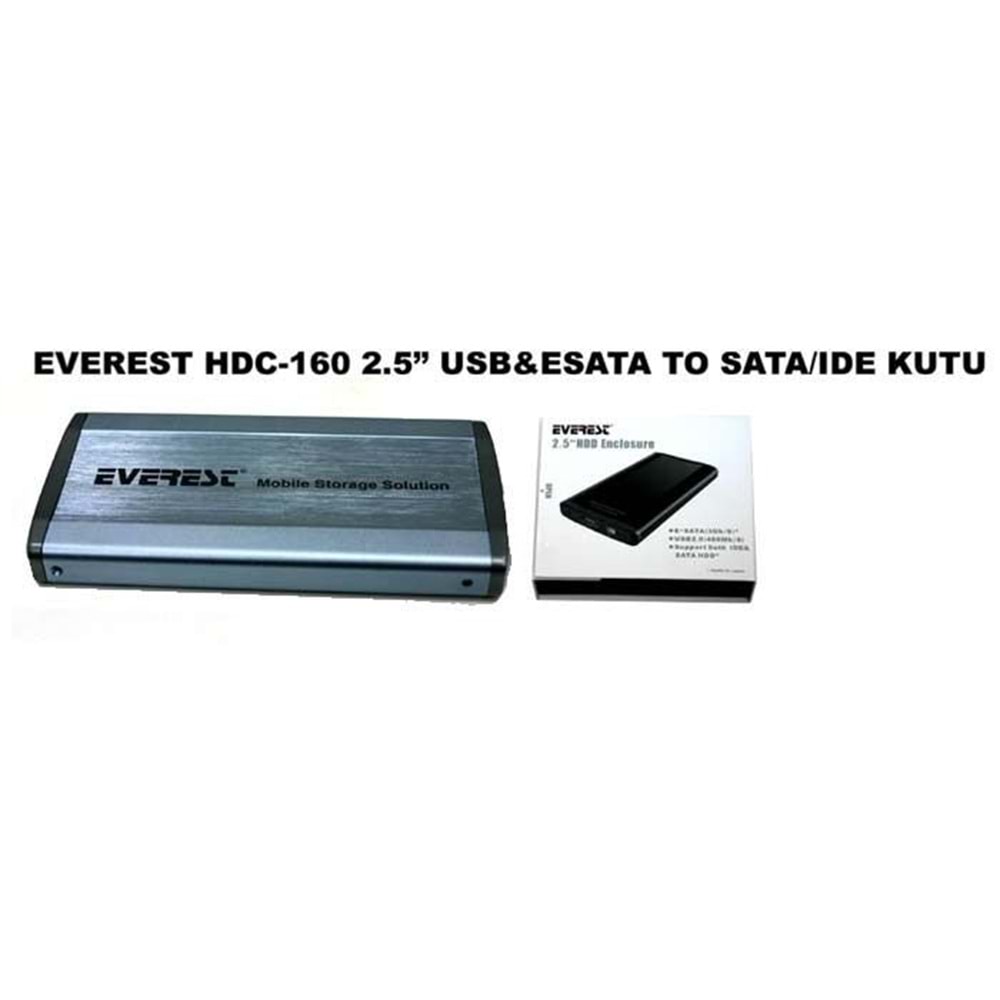 Everest HDC-160 Harici 2.5 Usb 2.0 SATA + IDE Harddisk Kutusu