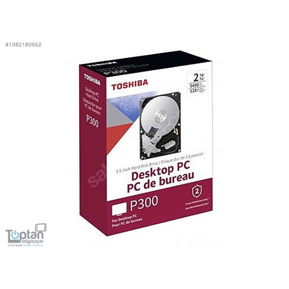 2TB TOSHIBA 5400RPM P300 SATA3 128MB HDWD220EZSTA BOX