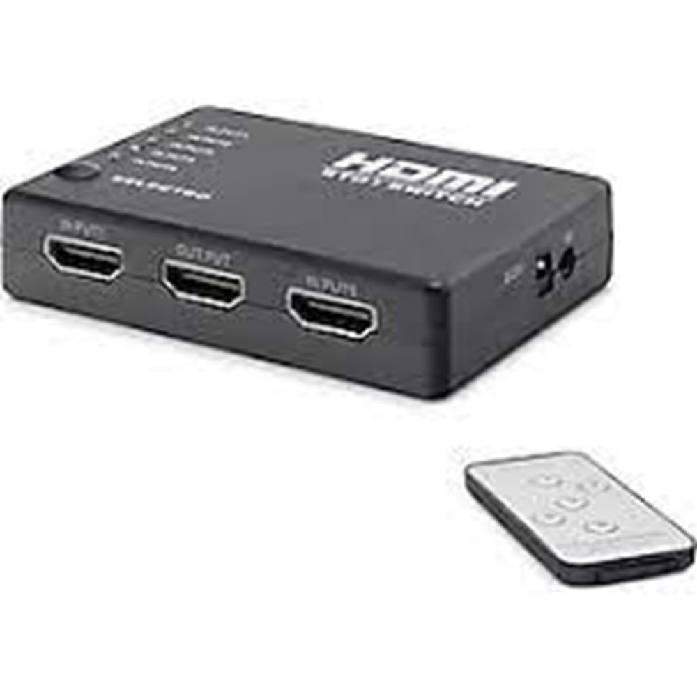 HADRON HDX1272(241) SWITCH HDMI KUMANDALI 5 PORT
