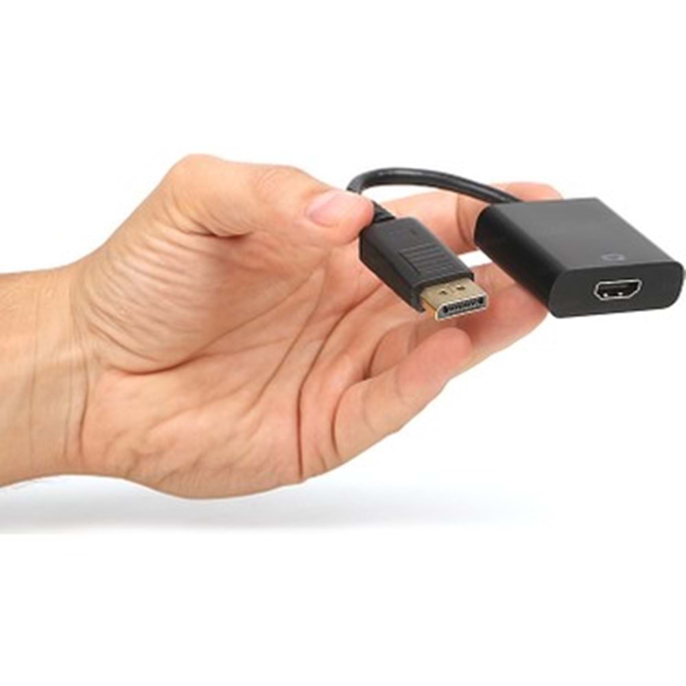 HADRON HDX1311 DISPLAY (M) TO HDMI (F) ADAPTÖR 1080P SİYAH