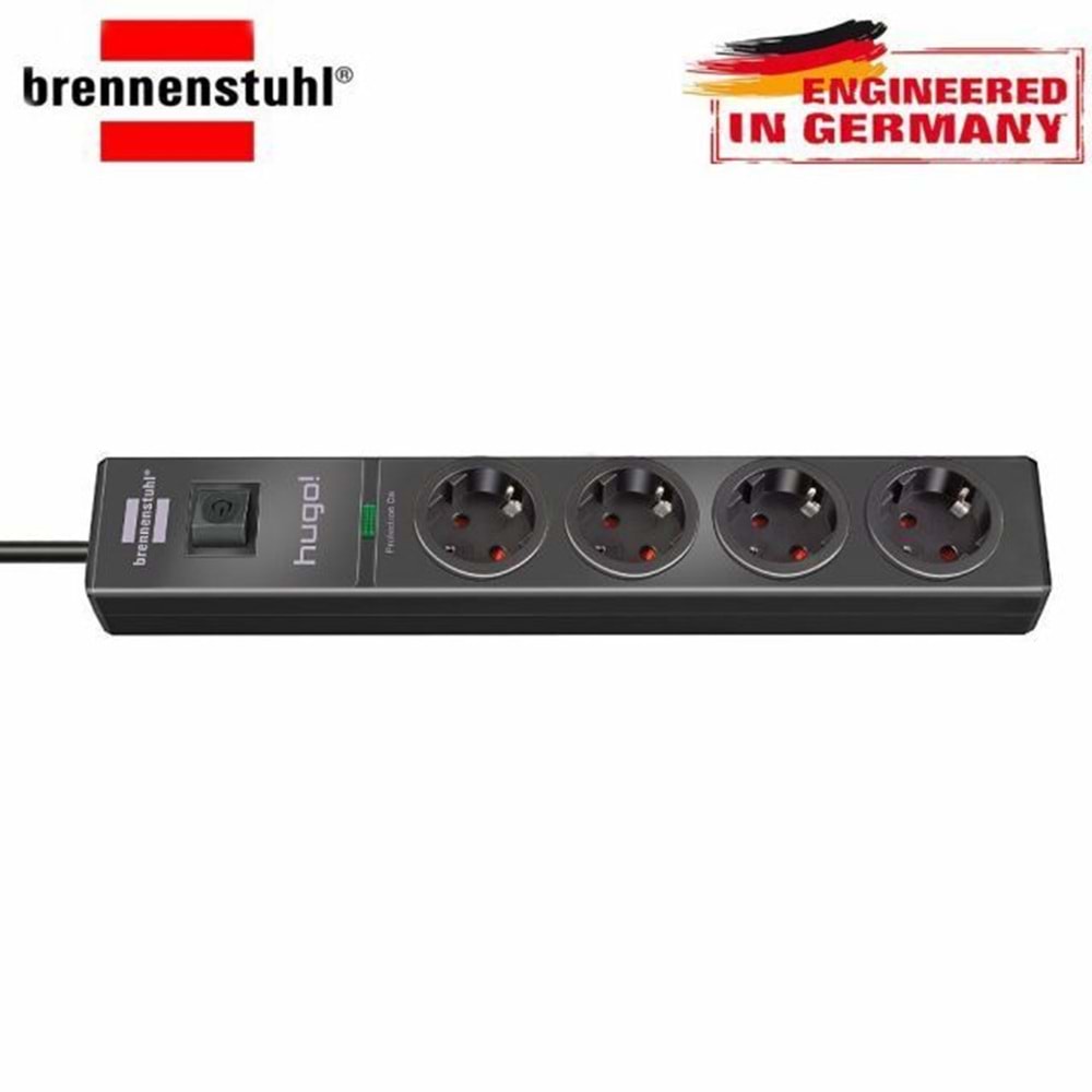 Brennenstuhl 1150610314 Hugo! 4 'lü 19.500mAh Akım Korumalı Priz