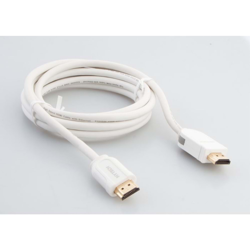 Hytech HY-W250 HDMI TO HDMI 2m Altın Uçlu 24K 1.4 Ver. 3D Kablosu