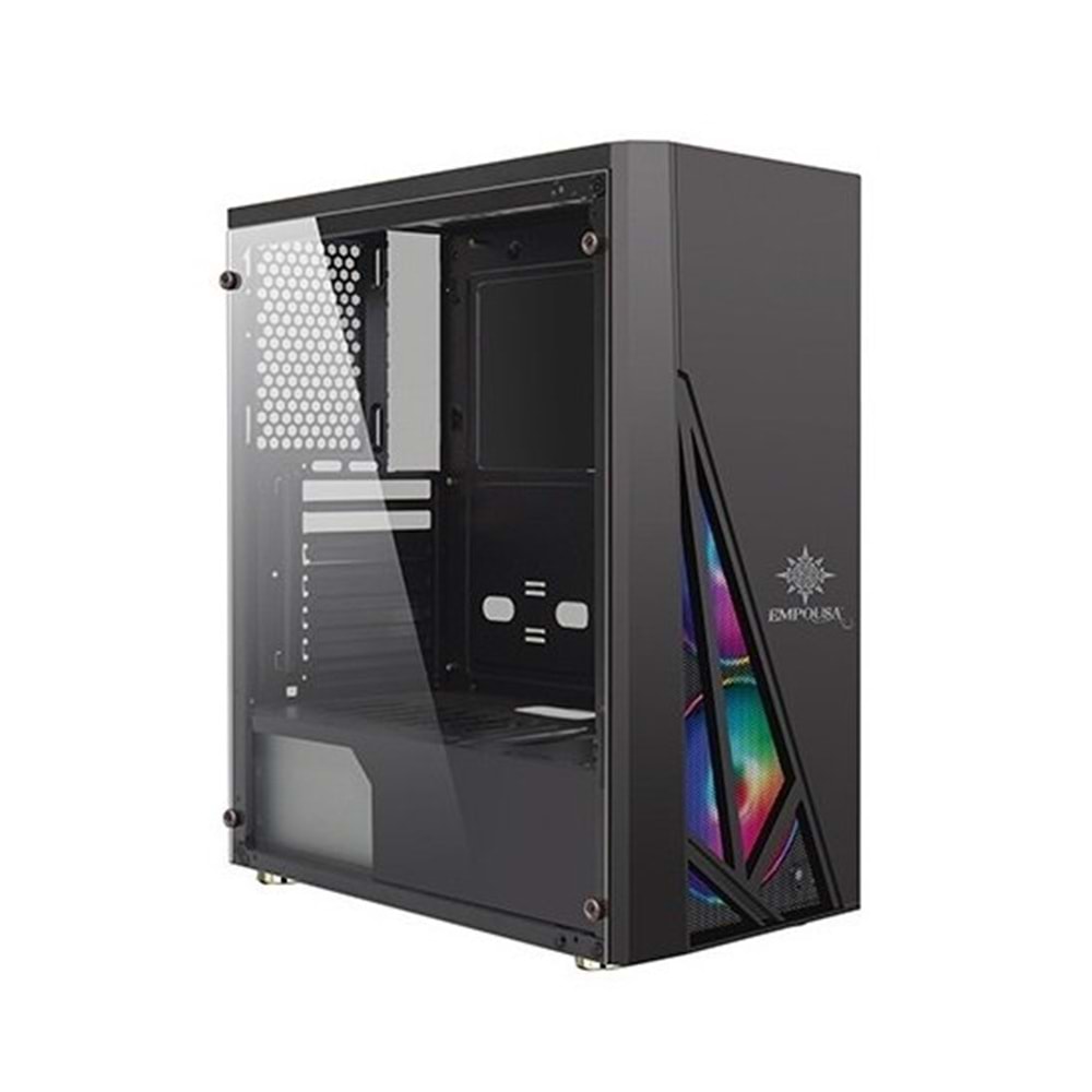 Inca EMG-49JX 650W 80 Plus RGB Gaming Kasa - 4 Rgb Led Fan ve Cam Pencereli