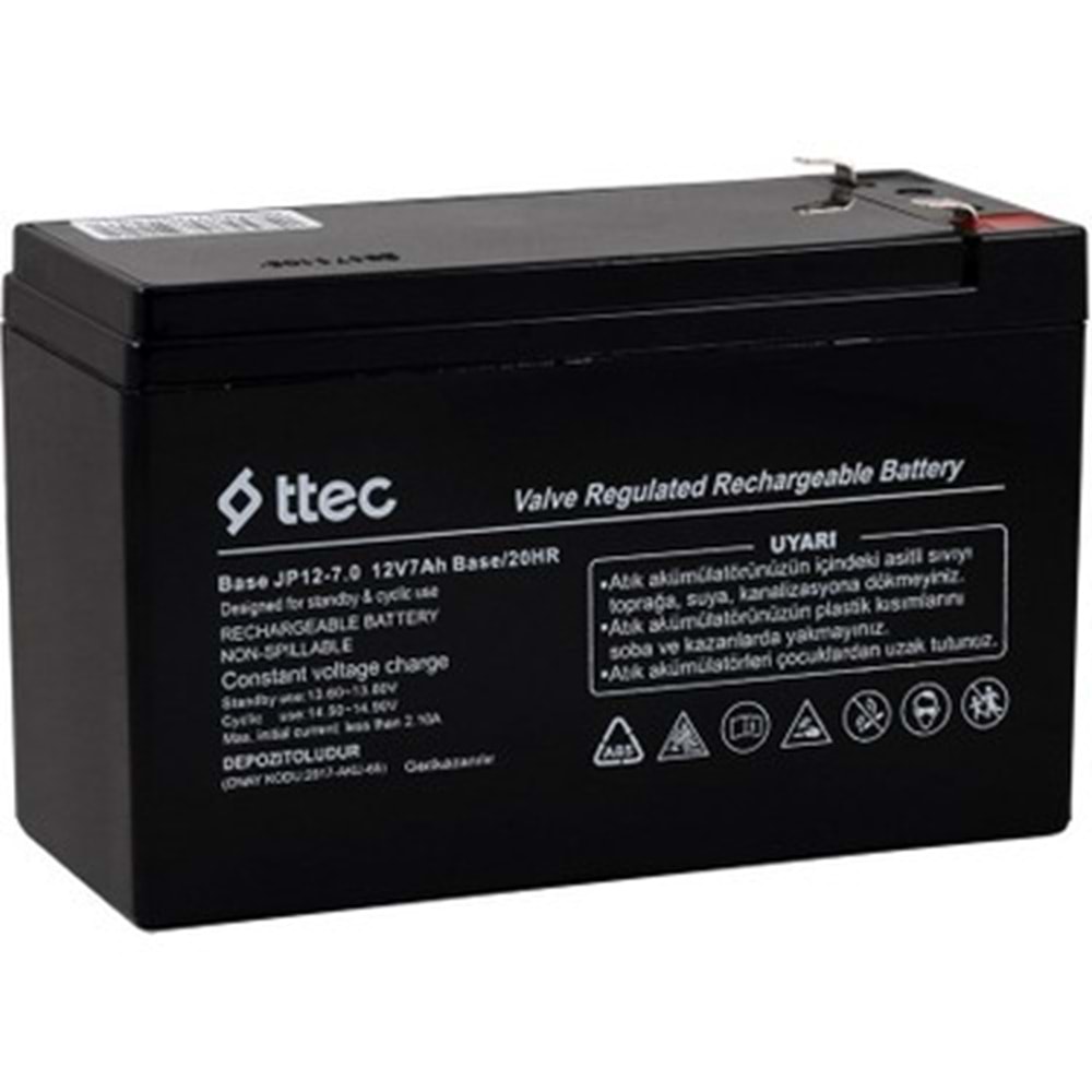 TTEC 12V 7AH BAKIMSIZ KURU AKÜ